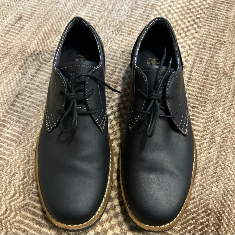 Original Penguin Munsingwear Leather Derby Mens Shoes Size 11.5 black